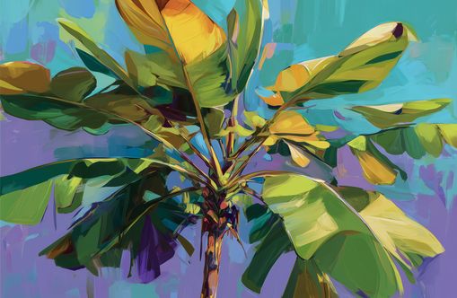 Painted Palm Tree