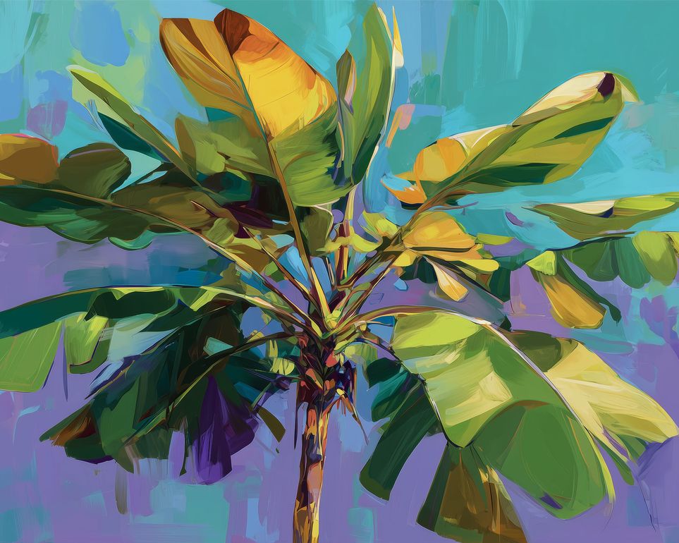 Painted Palm Tree