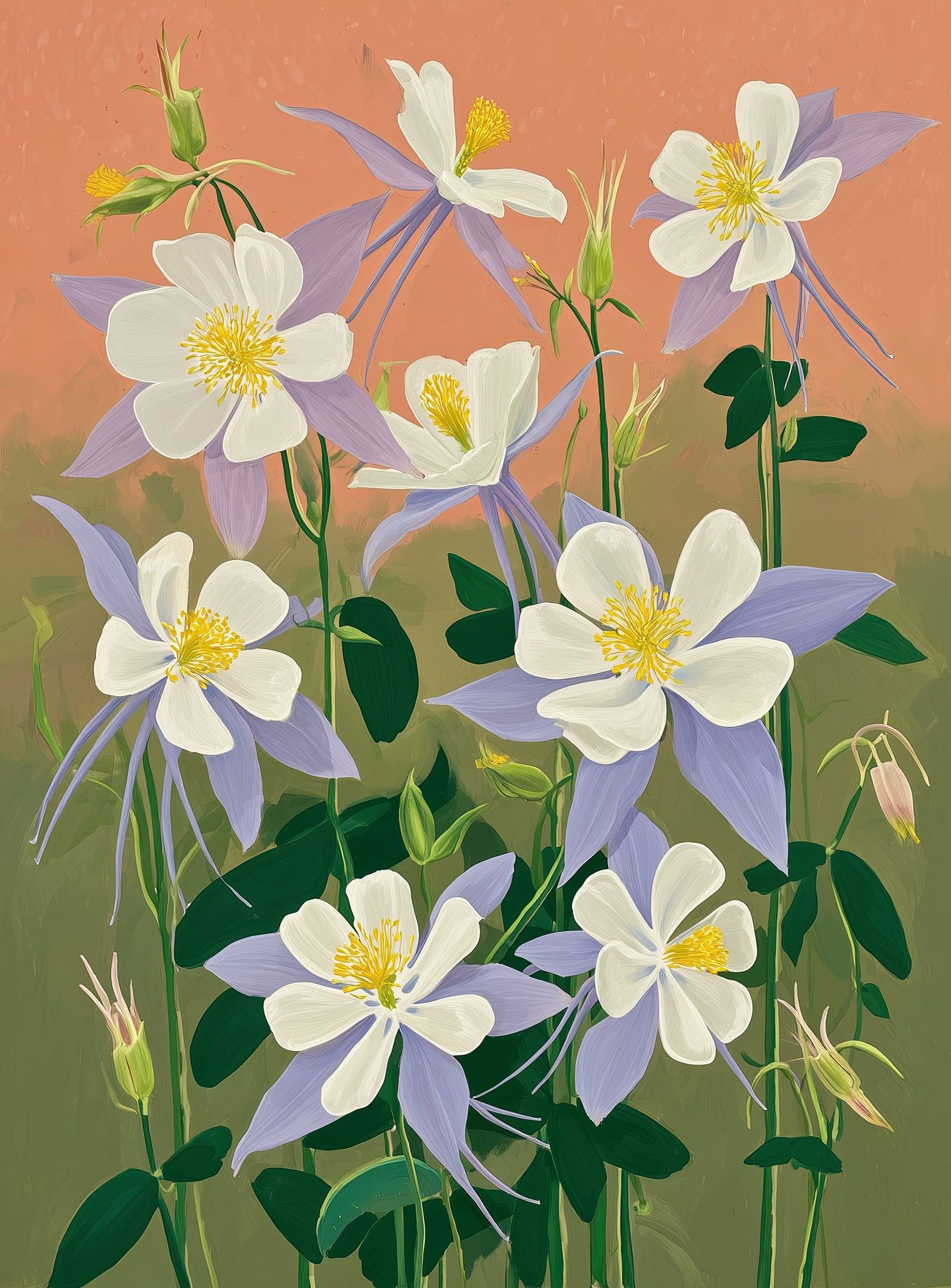 Evening Color in the Flowers