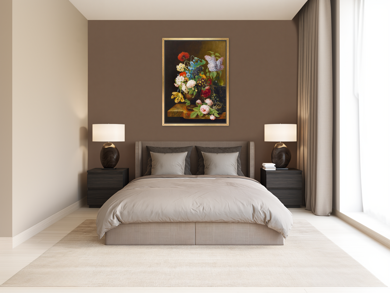 Fallen roses by the nest room view