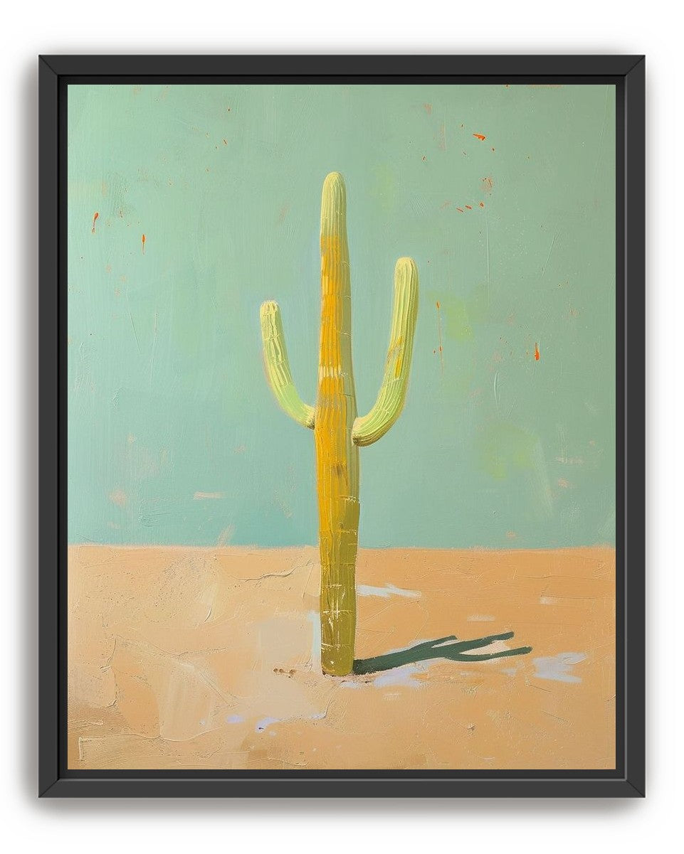 Saguaro beneath a pale sky