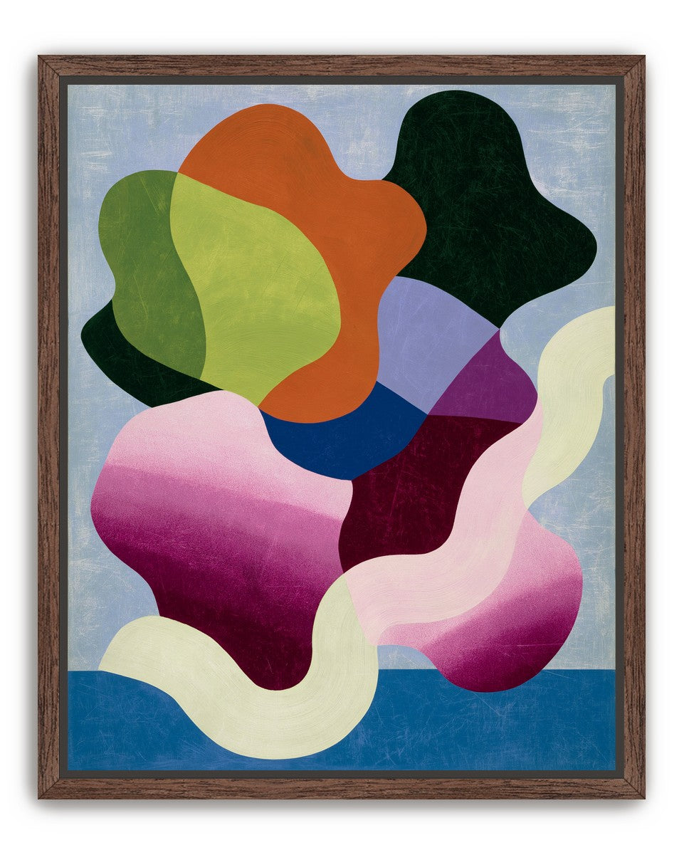 Orange leaning into midnight green