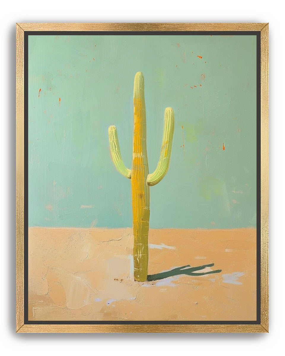 Saguaro beneath a pale sky