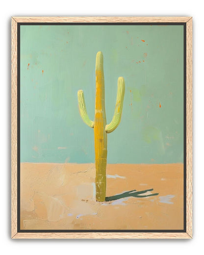 Saguaro beneath a pale sky