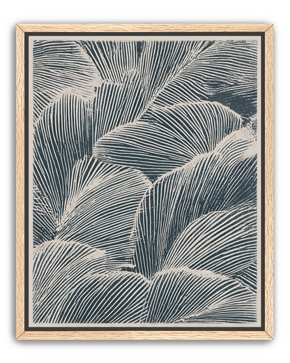 Palm fronds pressed together
