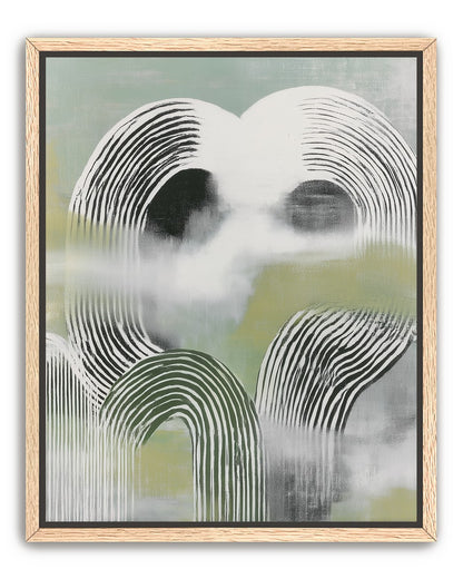 Black arcs in green haze