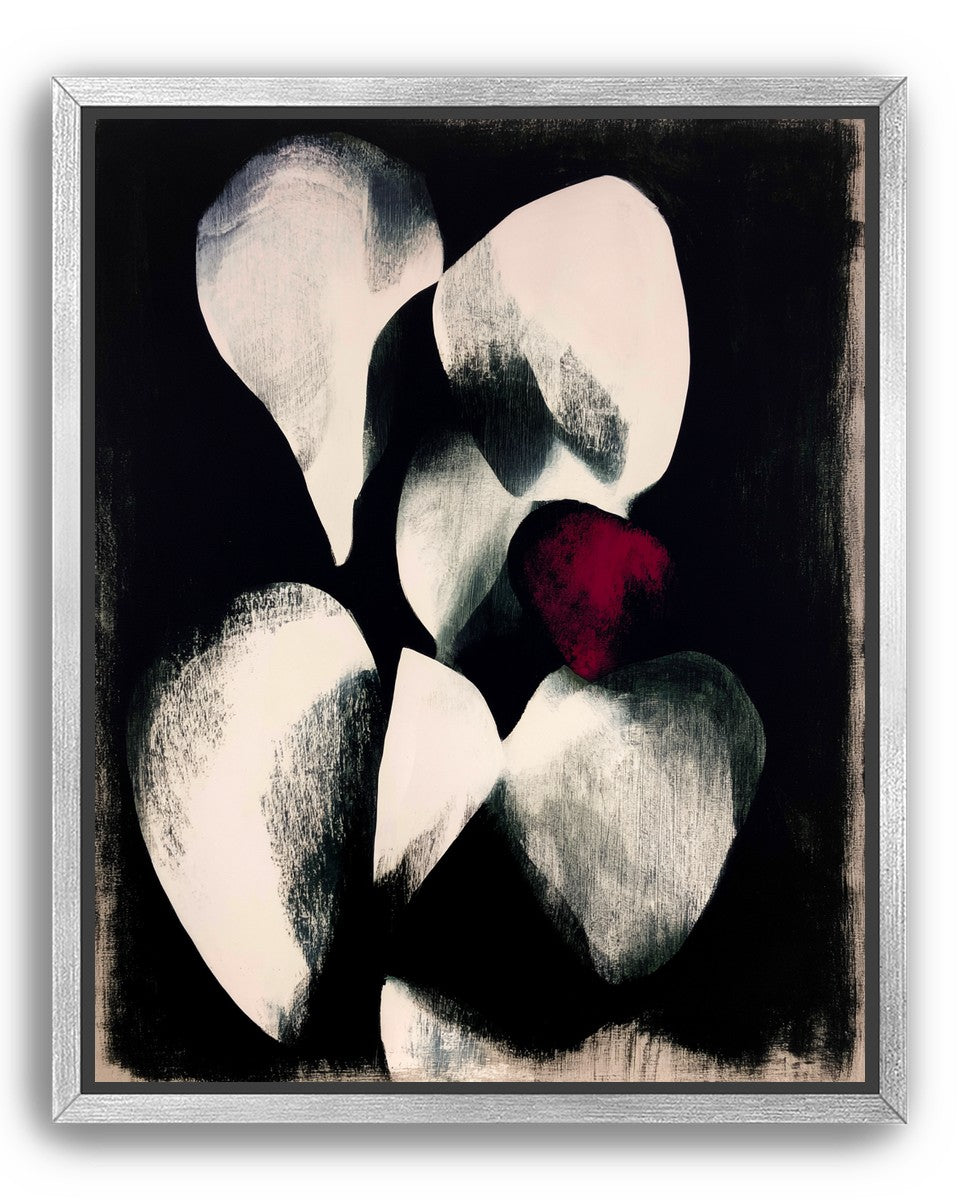 Red petal in shadowed bloom