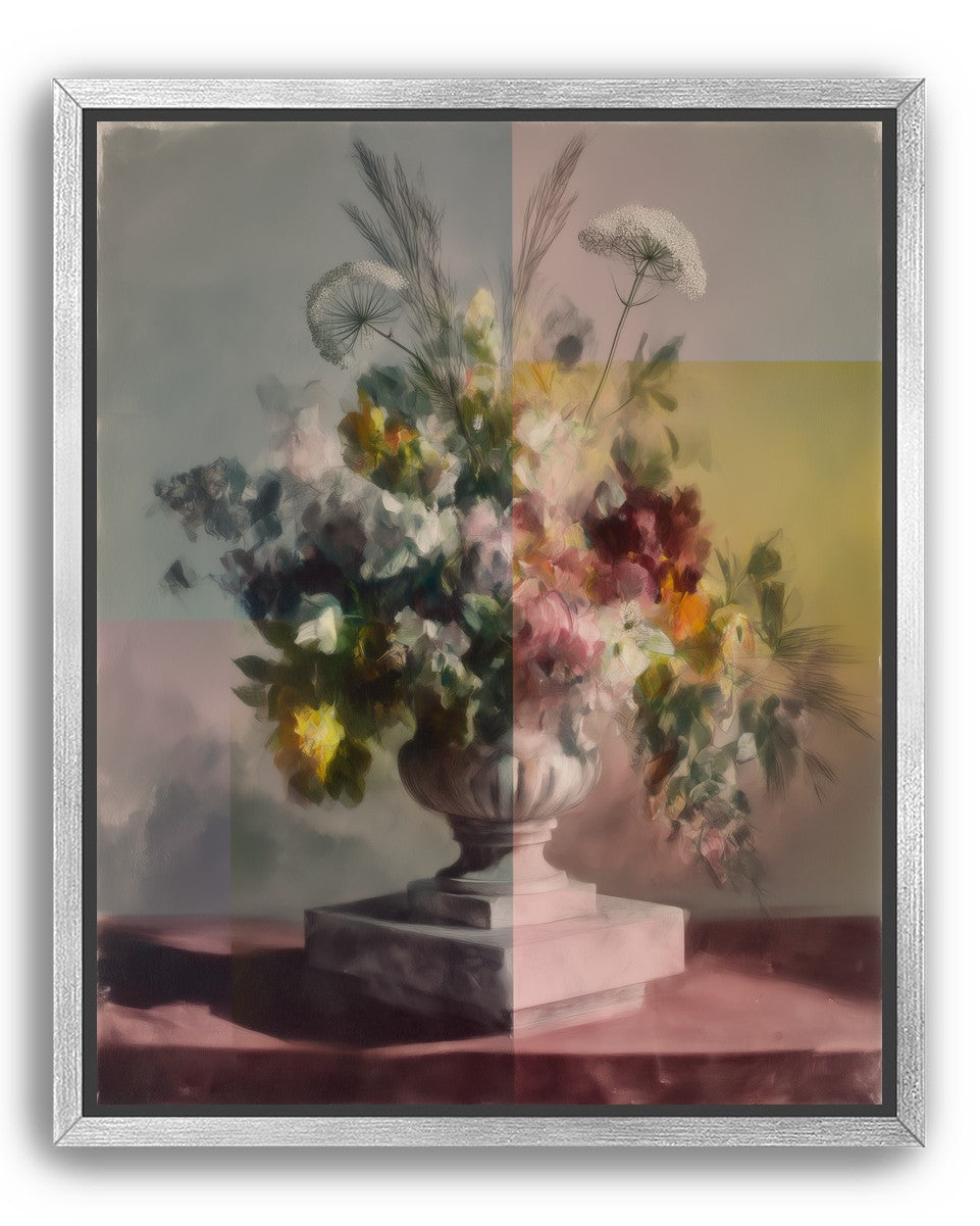 Bouquet in divided light