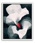 Red wedge among pale layers