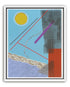 Yellow disc and crossed lines