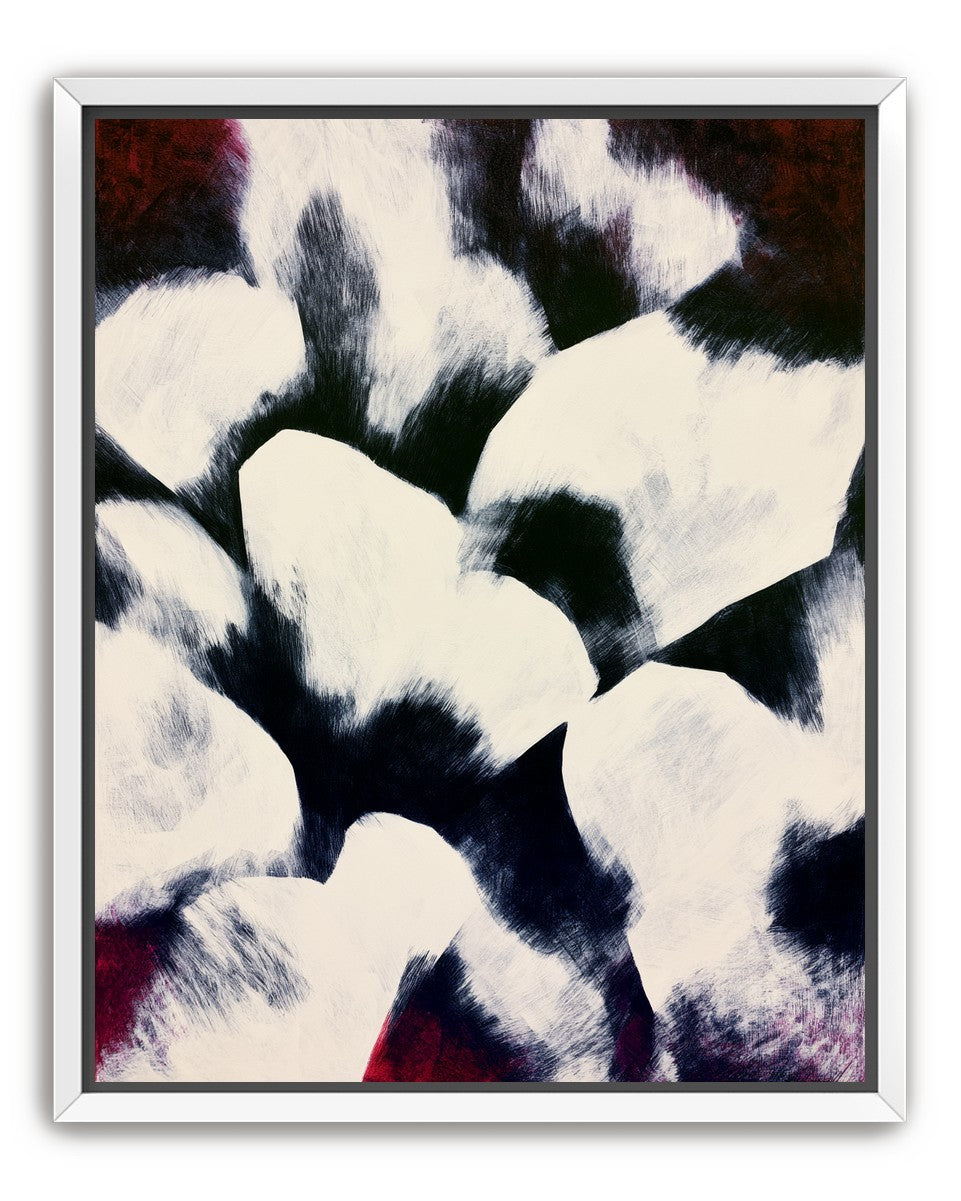 White blocks among dark ground