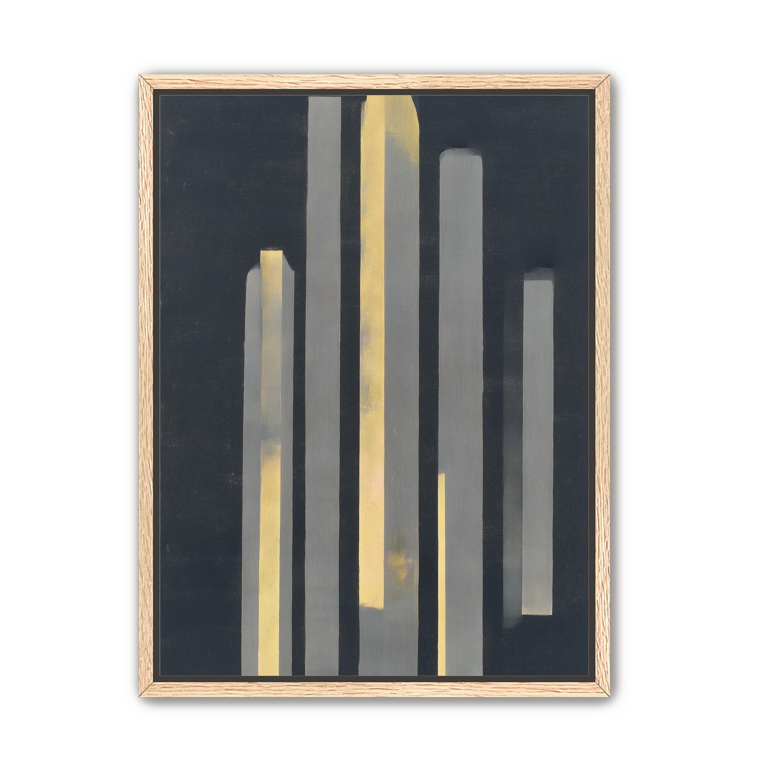 Yellow seeping through gray bars