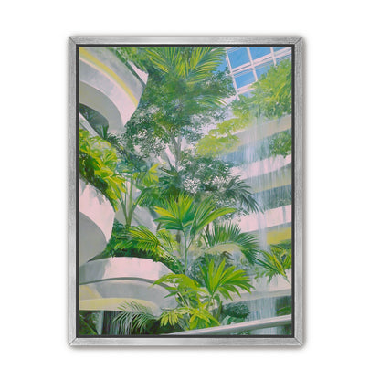 Palms beneath the skylight