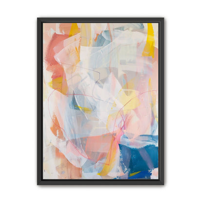 Non-Representational: Pale layers with a red loop