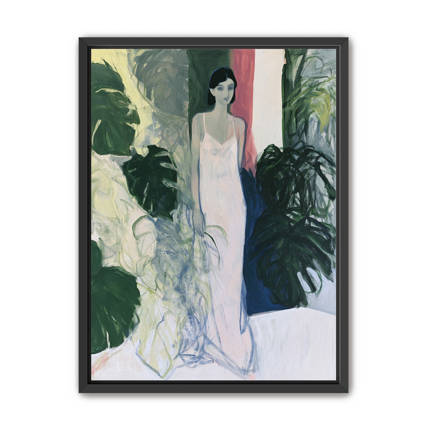 A woman among the leaves