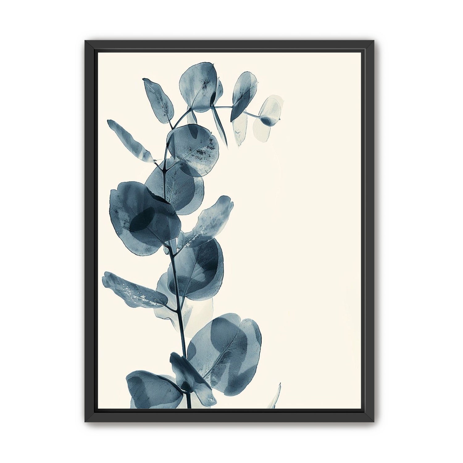 Blue leaves in quiet air