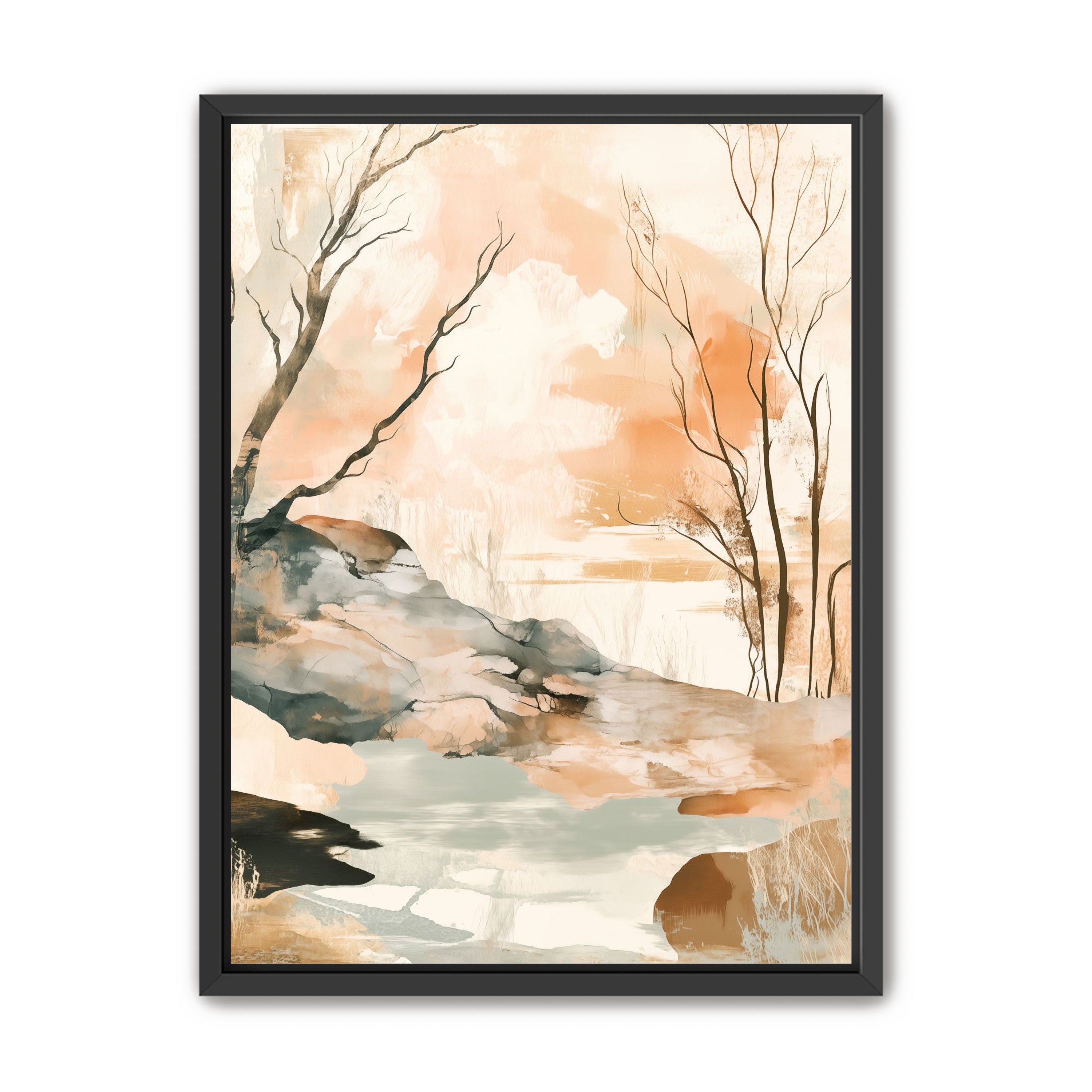 Ink Wash Over Stone Texture