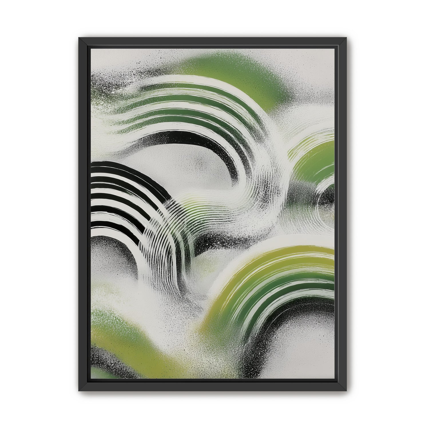 Green arcs across the haze