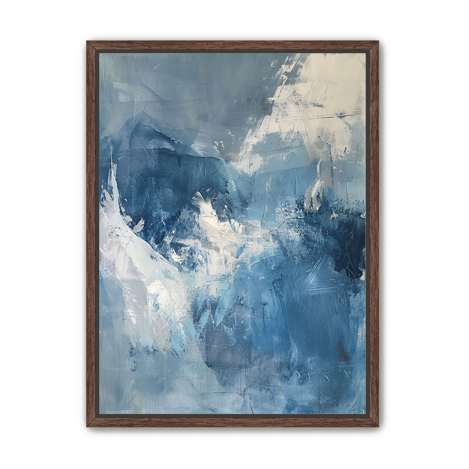 Blue slipping into white
