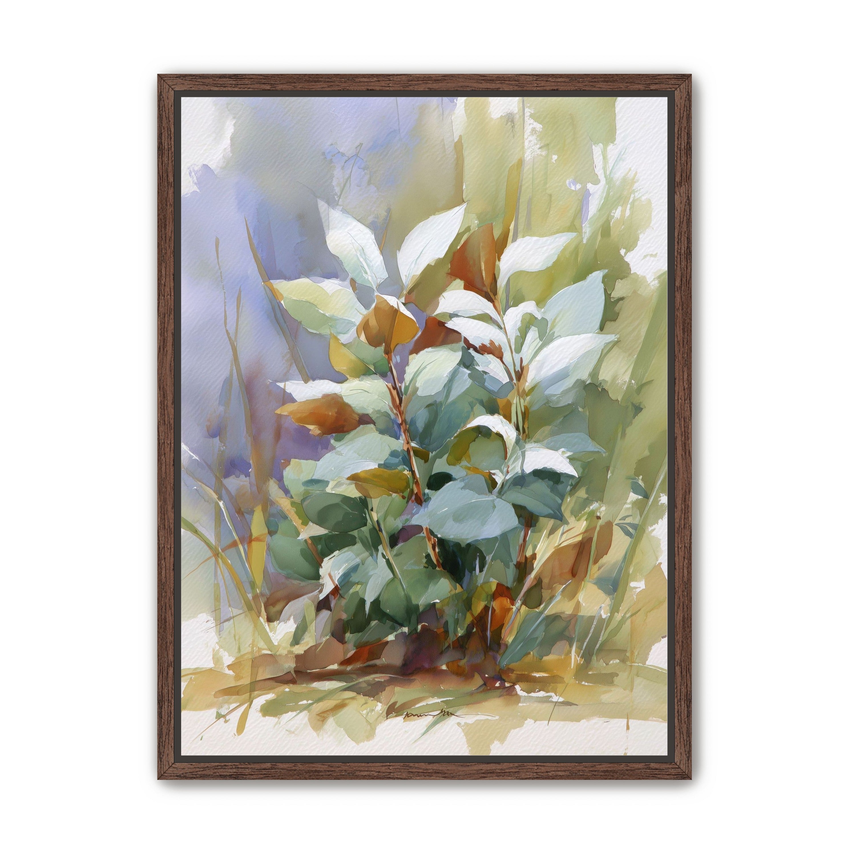 Layered Leaves in Soft Light