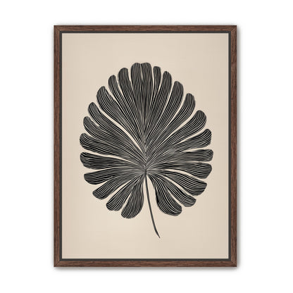 Striped fan leaf alone