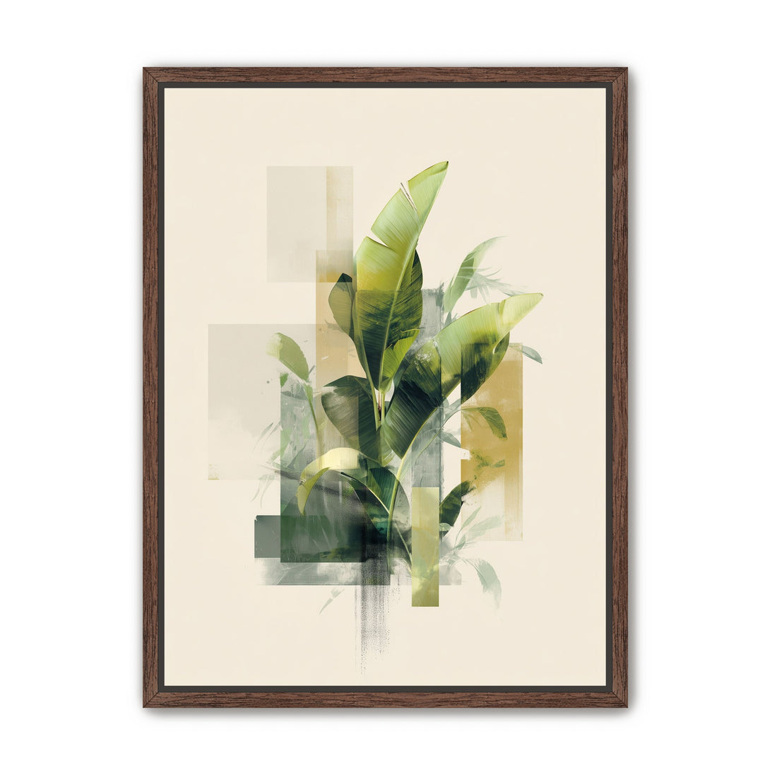 Leaves through quiet panels
