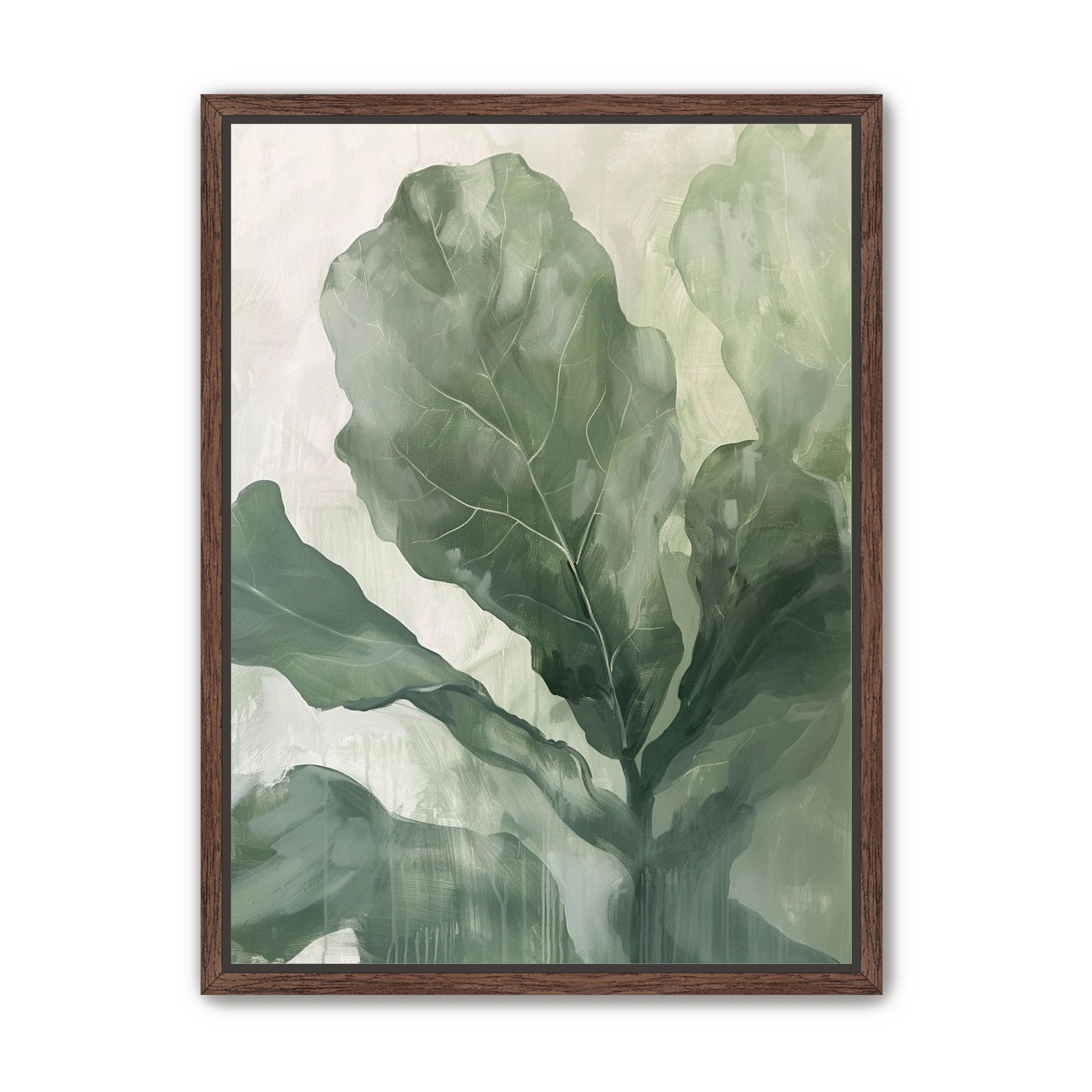 Sage leaves in pale light