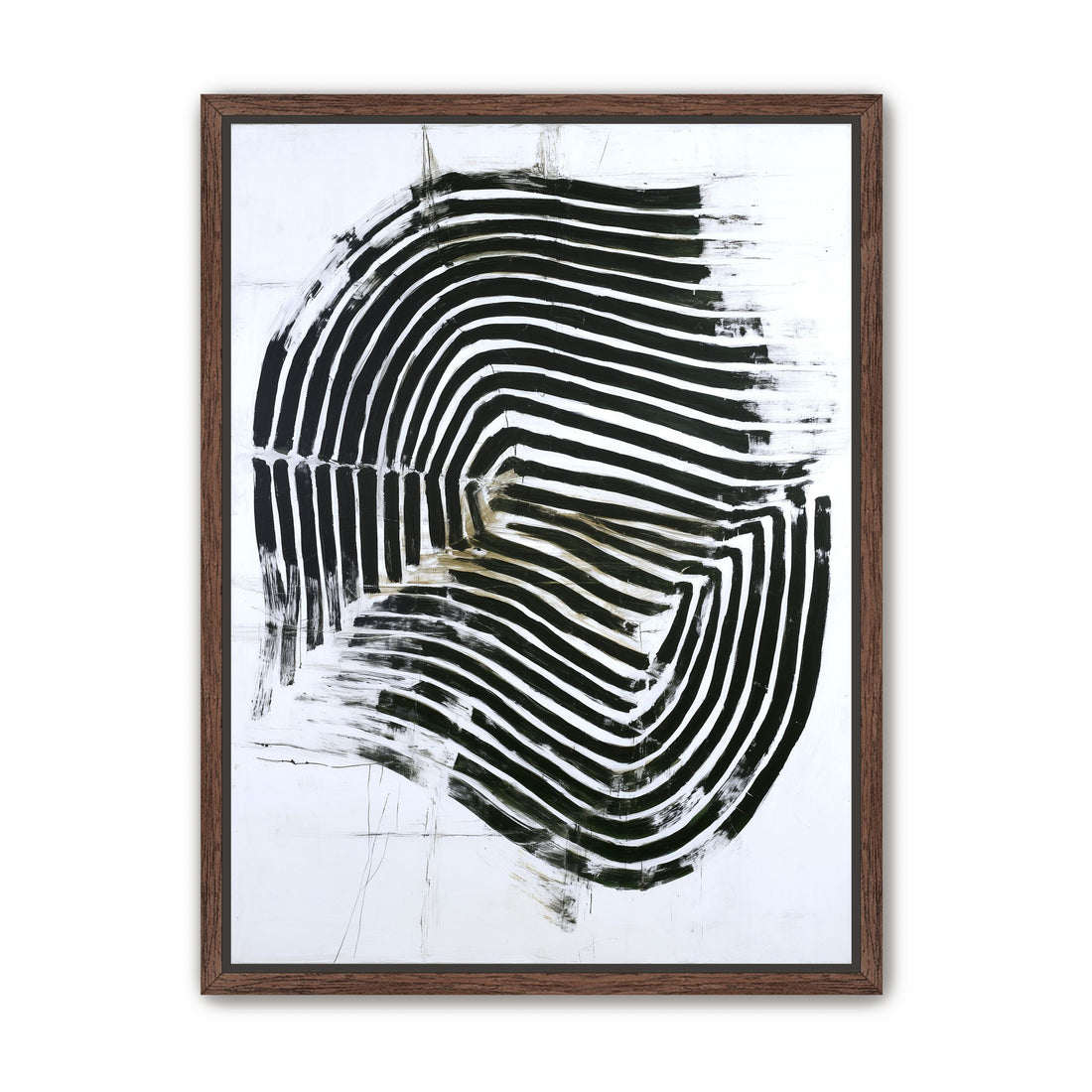 Black bands turning inward