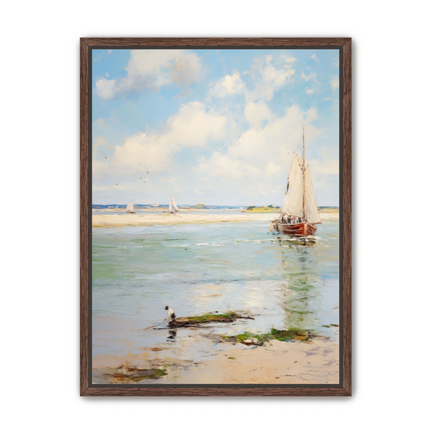 Sailboats at Peaceful Dawn