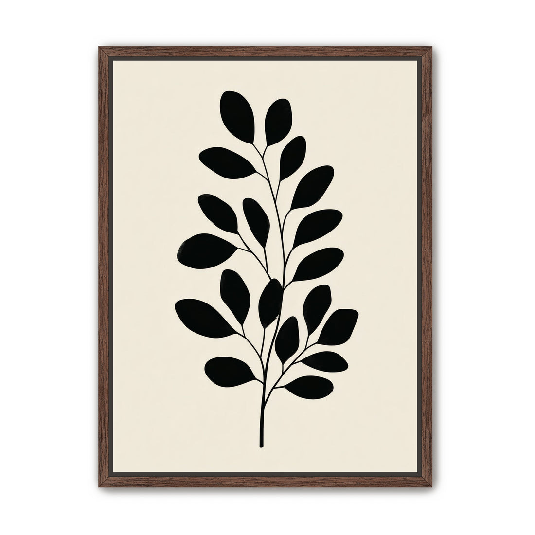 Plant Cutout on Cream