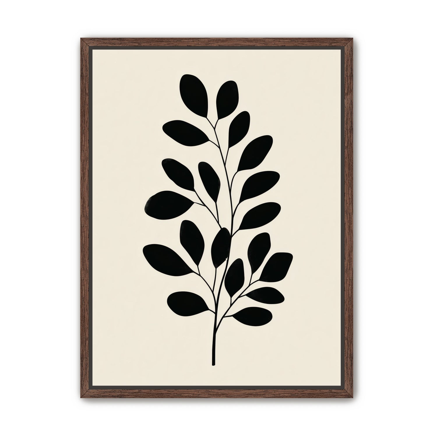 Plant Cutout on Cream
