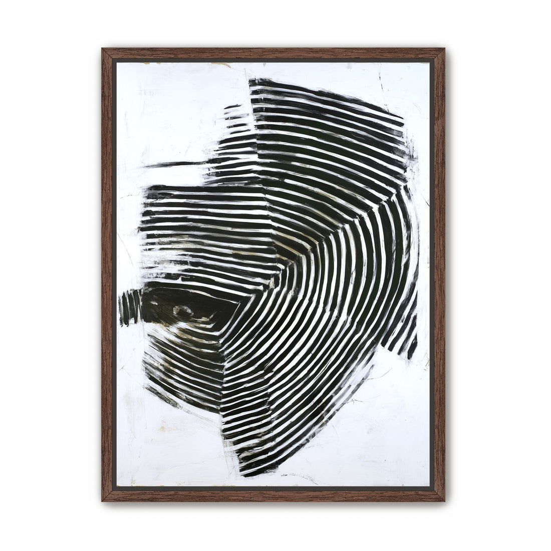 Black bands in white scrape