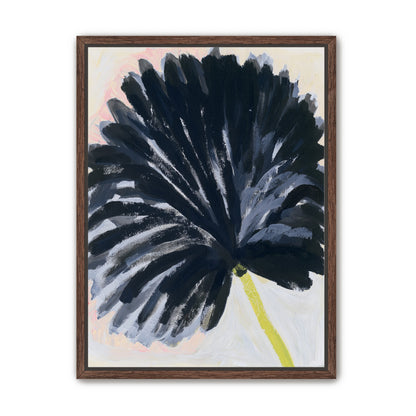 Black petals in pale light