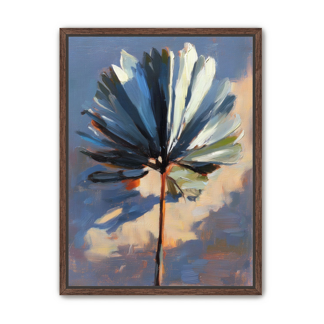 Veined Leaf in Thick Paint