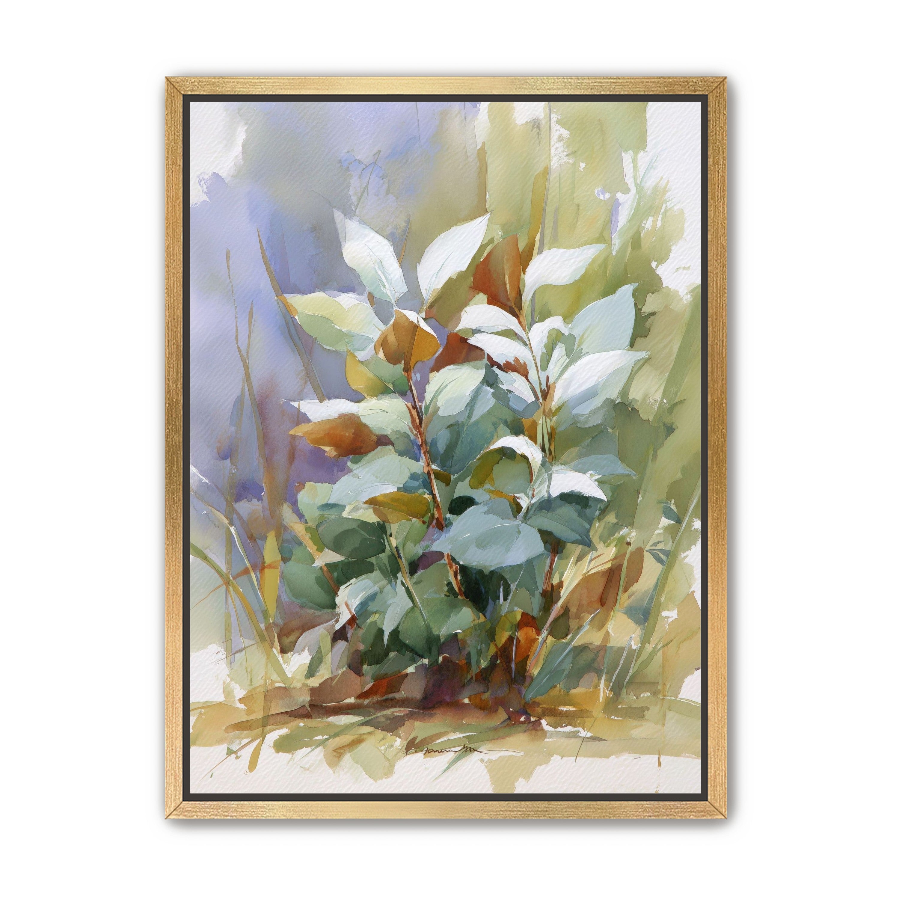Layered Leaves in Soft Light