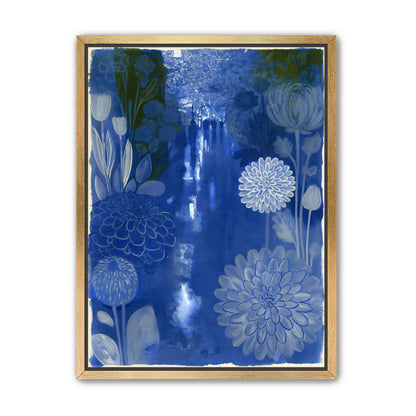 Blue garden night walk