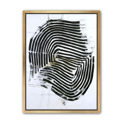 Black bands turning inward