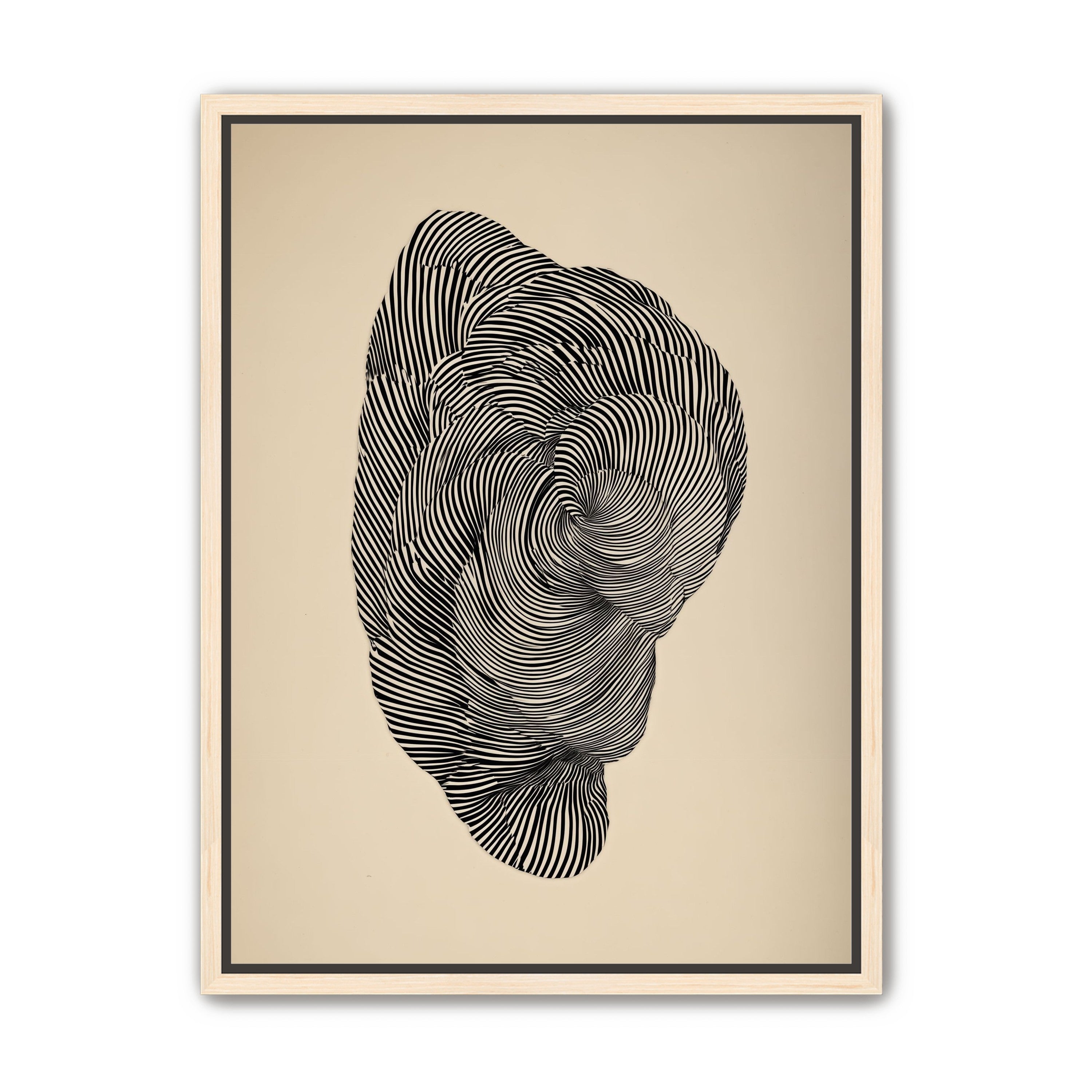 Vortex in a striped head