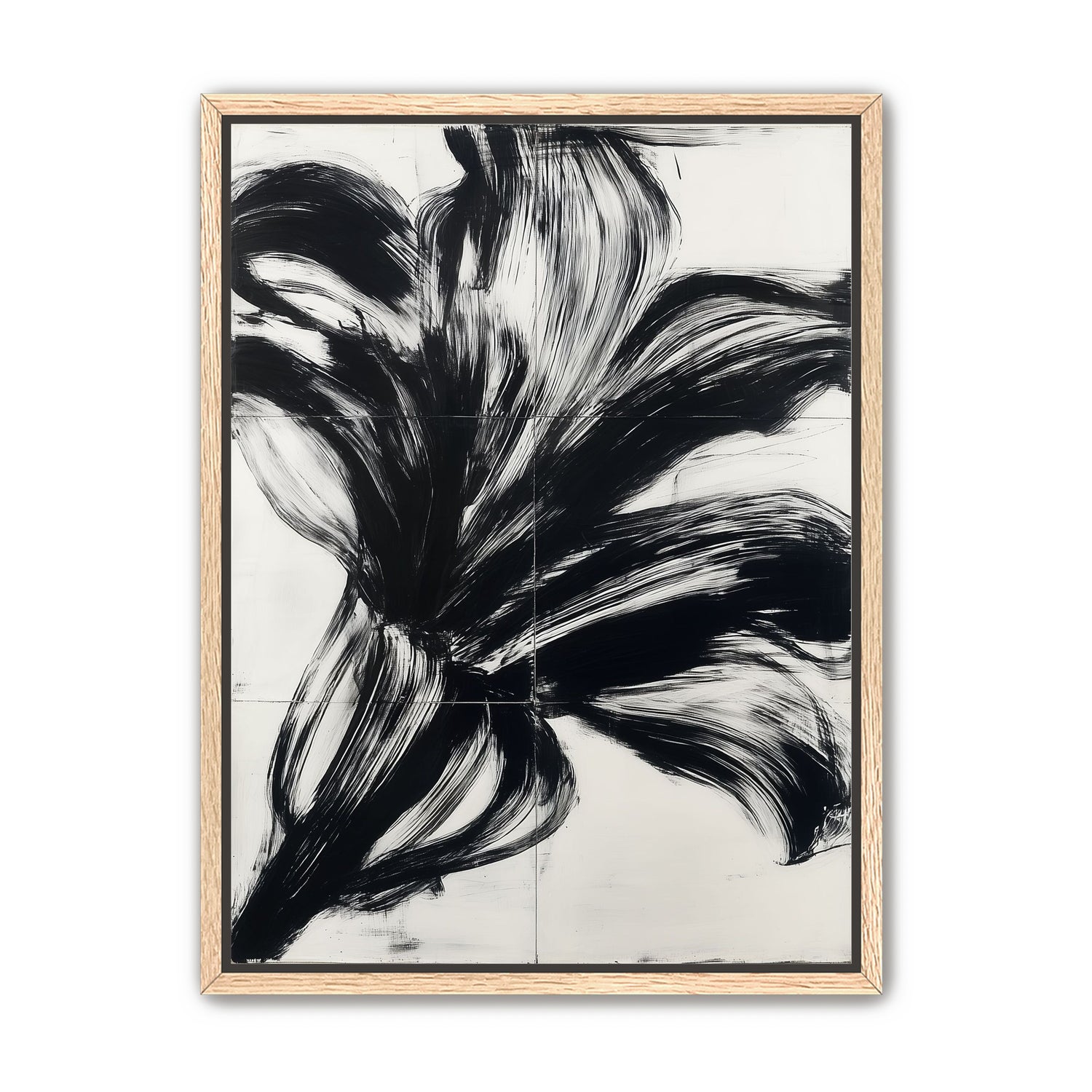 Black surge on white grid