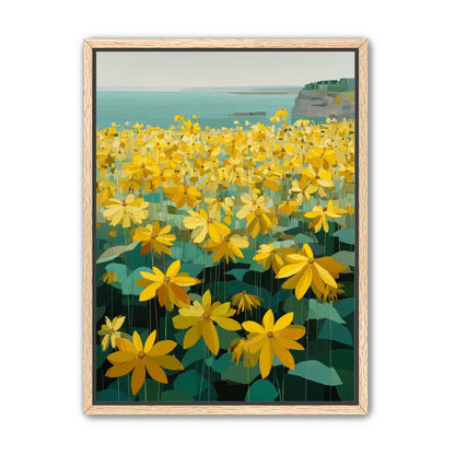 Flowers Along the Water