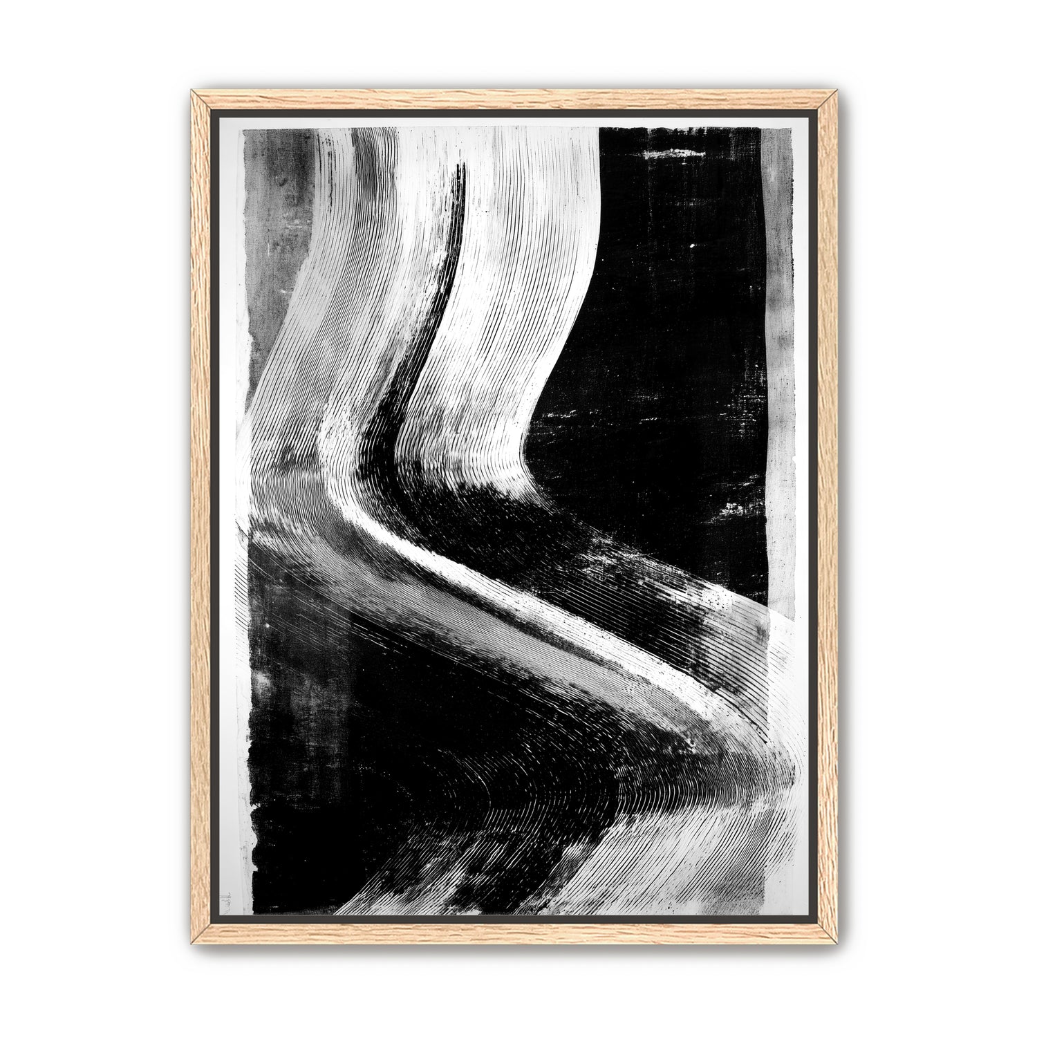White sweep through black