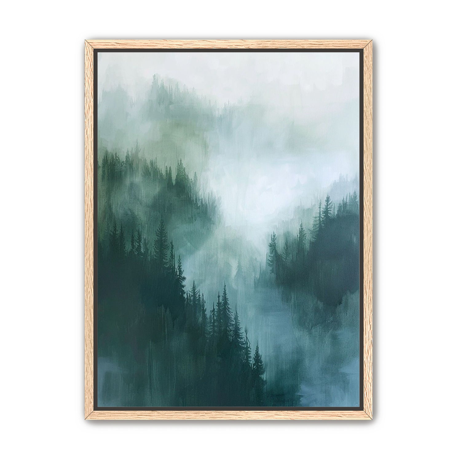 Mist caught in the pines