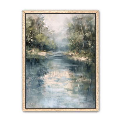 Pale sky in blue water