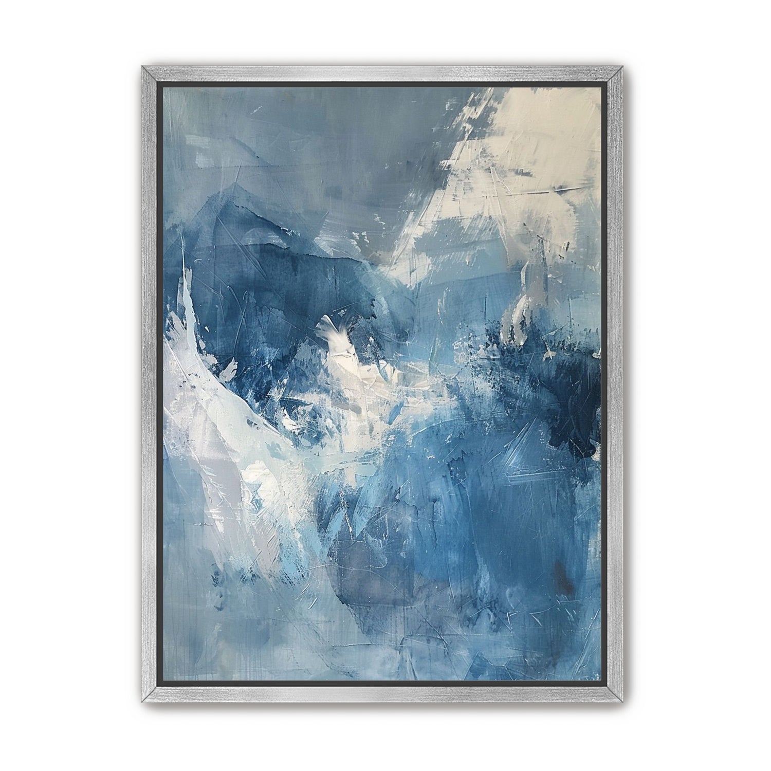 Blue slipping into white
