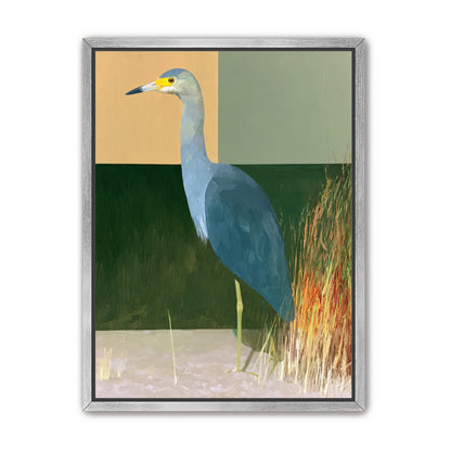 A heron beside the reeds