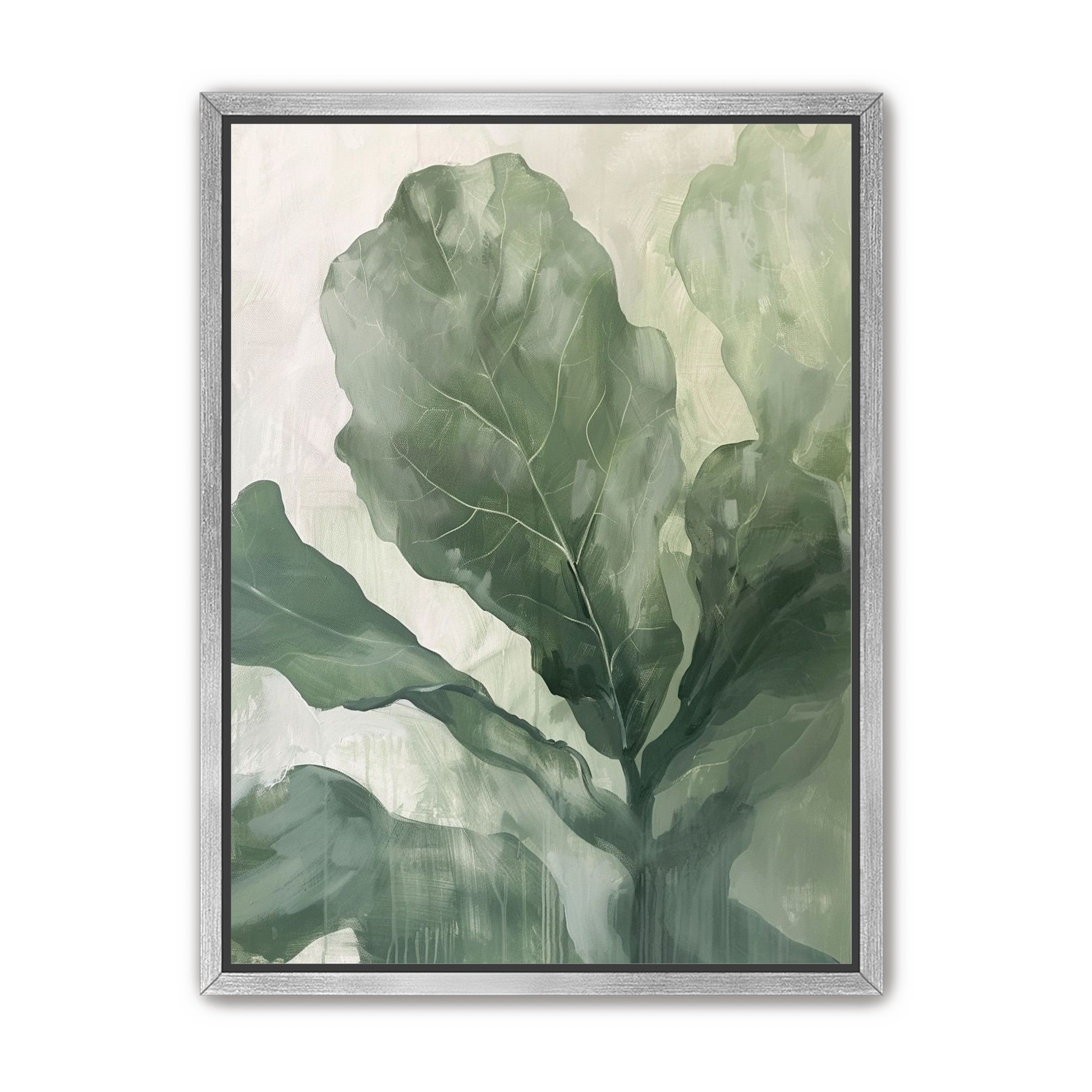 Sage leaves in pale light