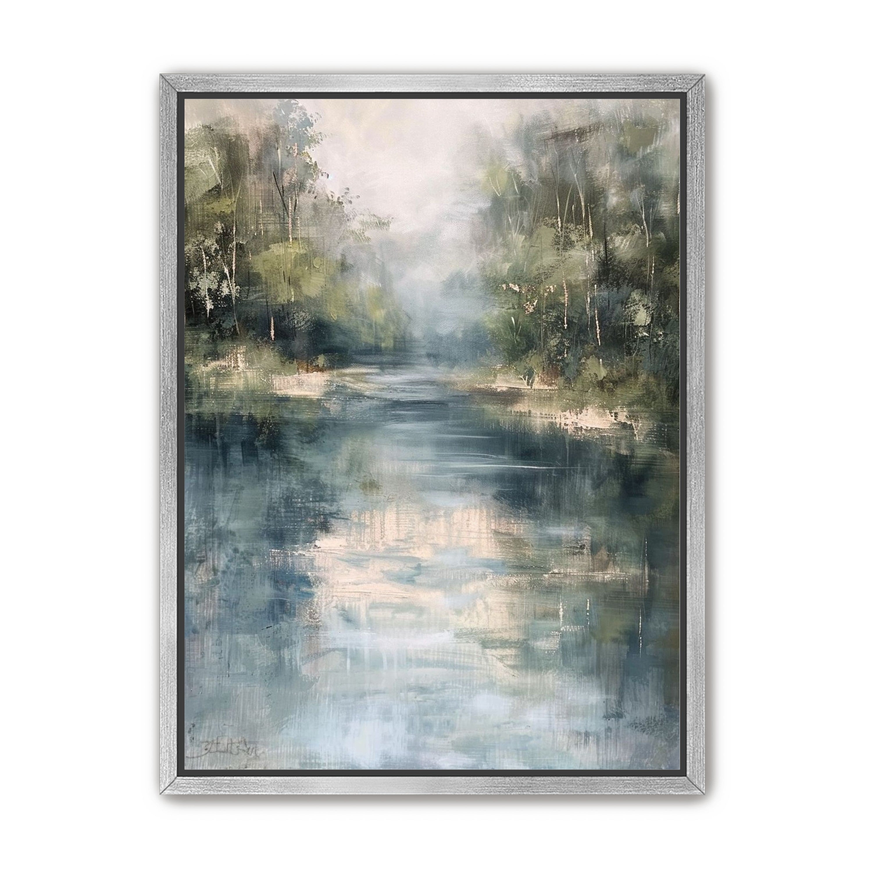 Pale sky in blue water