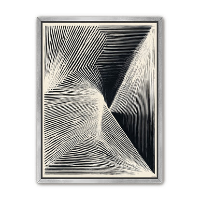 Where the lines break inward