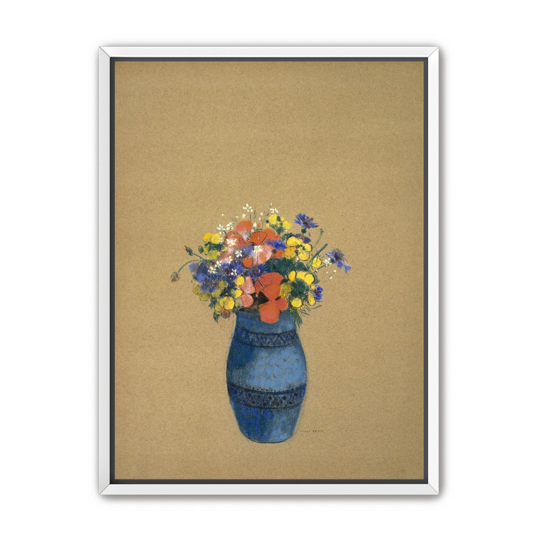 A quiet vase of wildflowers
