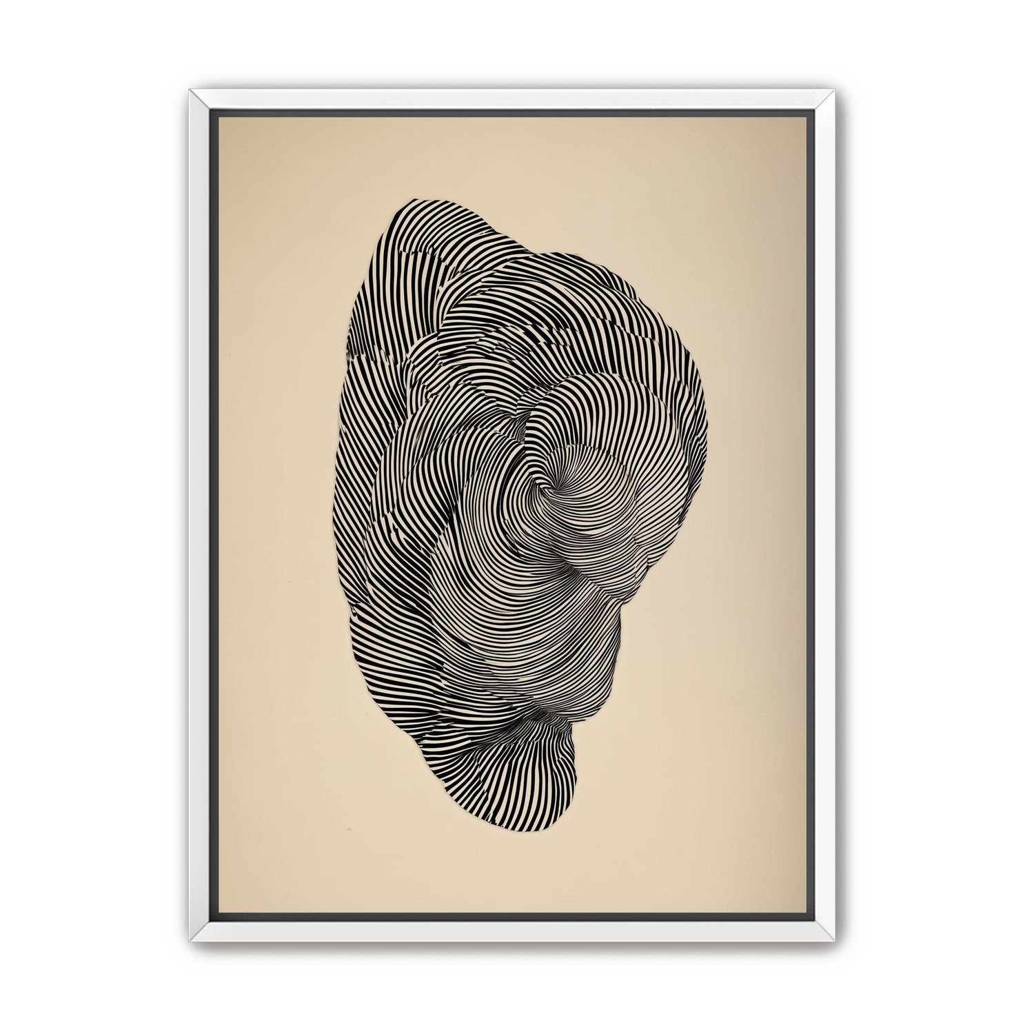 Vortex in a striped head